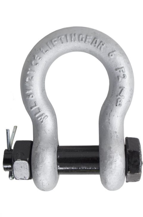 Safety Bow Shackles C/W Safety Pin - Crane Care Limited